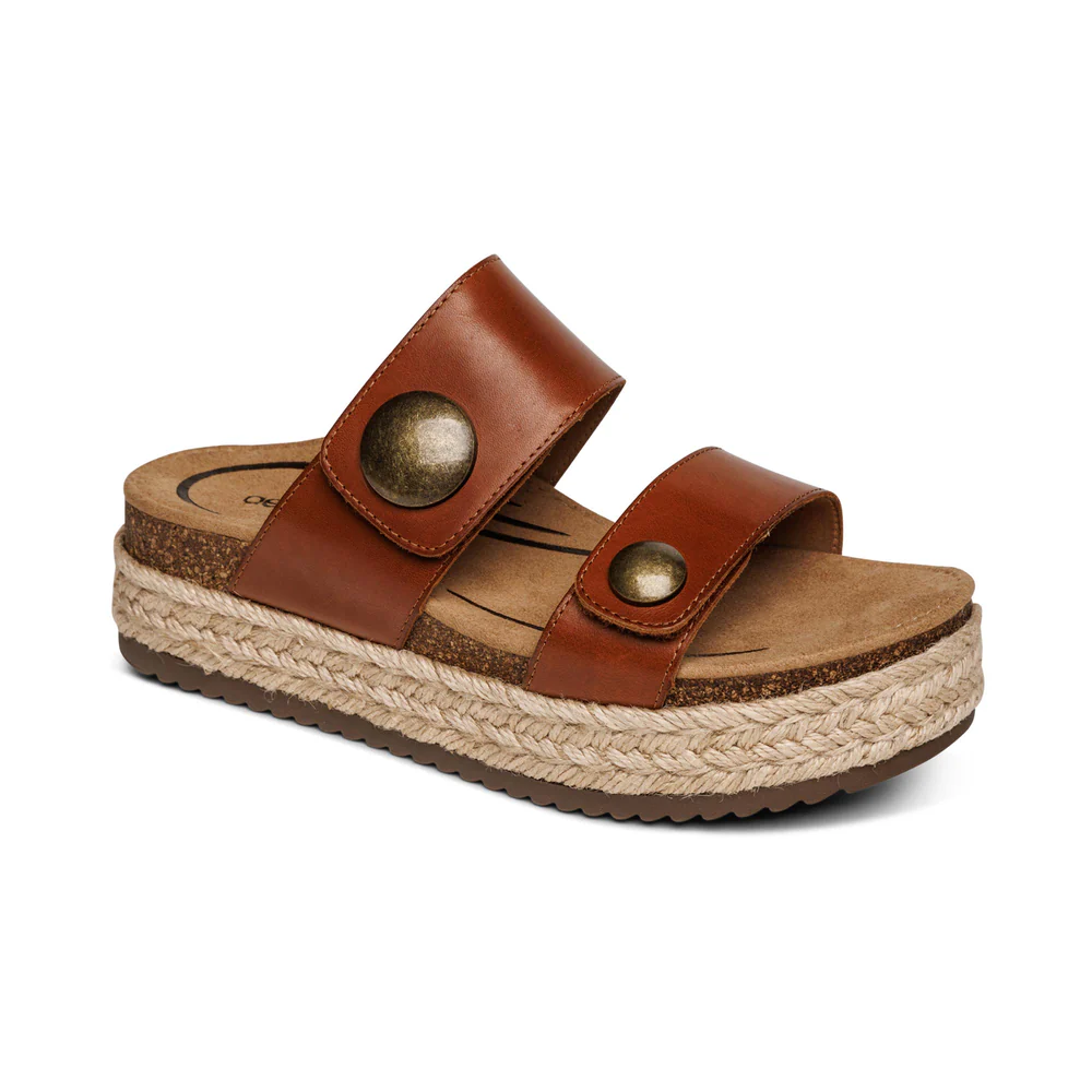 Aetrex Sofie Cognac