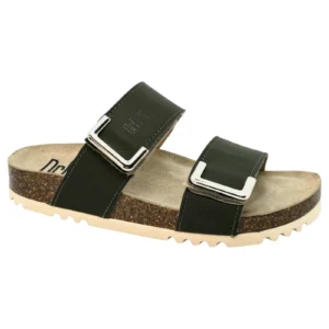 Dr. Feet Zöld női bőr papucs