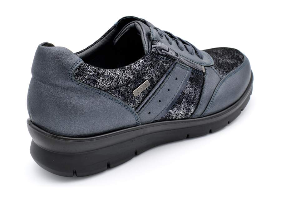 G-Comfort P-8262L kék metál női cipő oldalnézetből