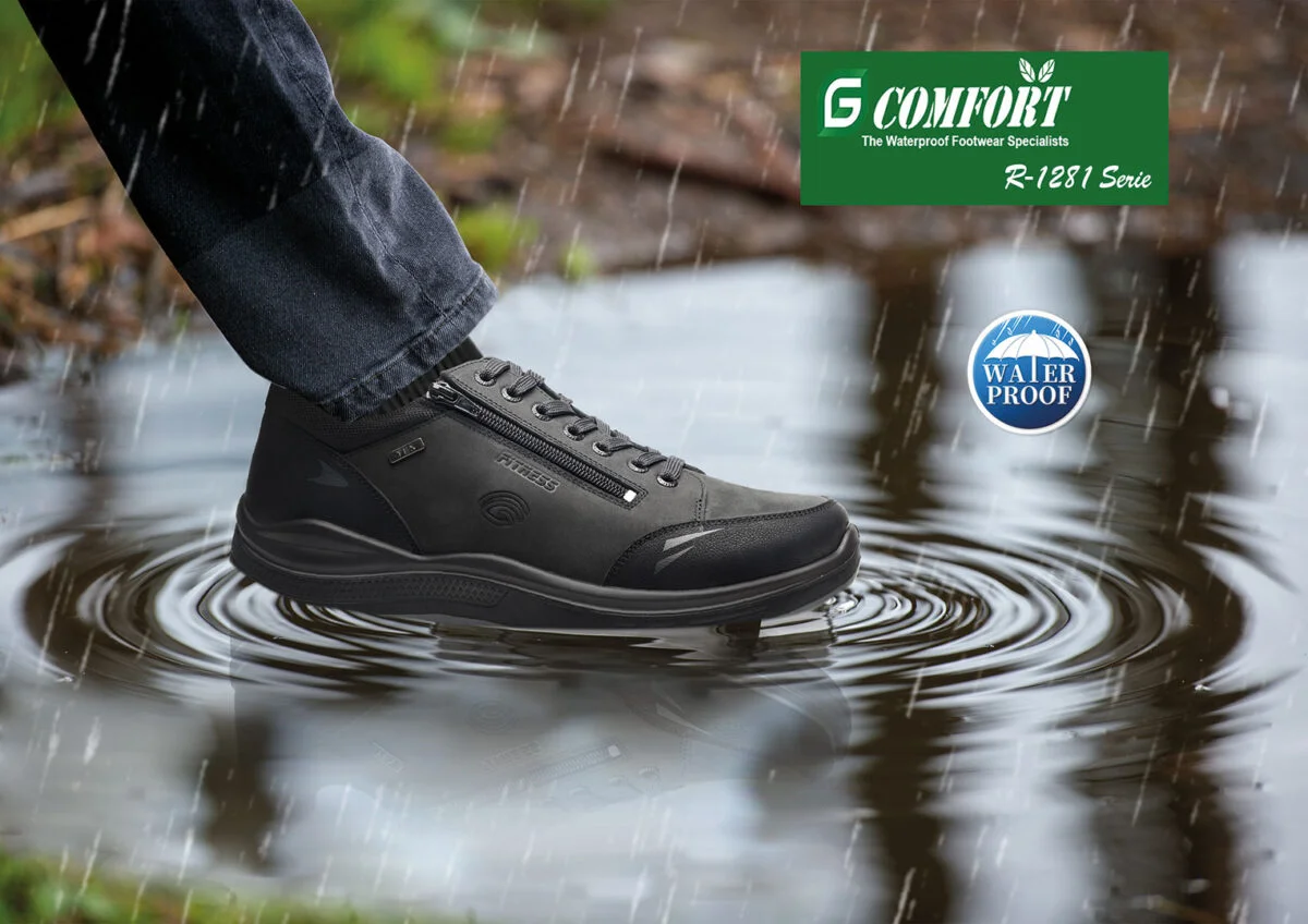 G-Comfort R-1281LK felsőrész és oldalsó cipzár közelről
